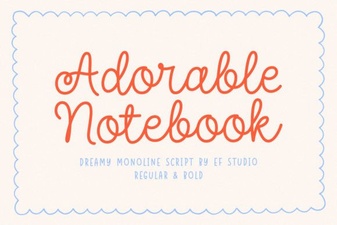 Create Designs with Friendly Notebook Fonts
