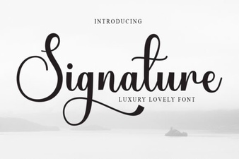 Signature Fonts for Stylish Design Projects