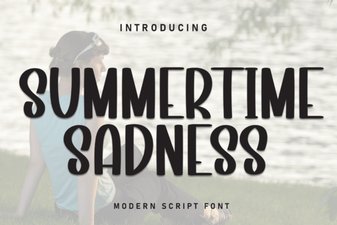 The Summertime Sadness Font for Creative Projects