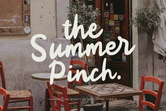 The Summer Pinch: a Playful Font for Creative Projects